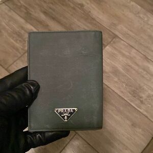 Prada wallet army green